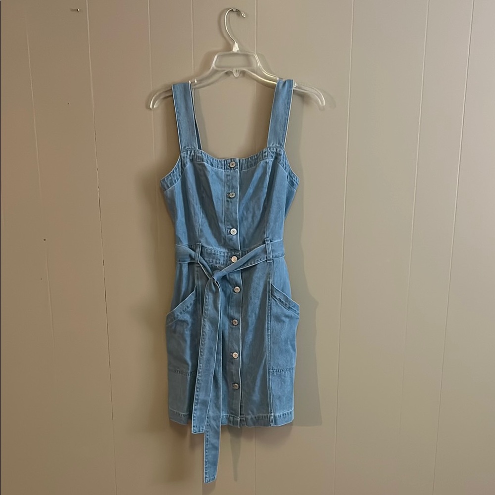 Evereve Light Blue Denim Dress